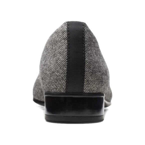 Clarks Juliet Monte Black Gray & Black Patent Leather Casual Pumps 8.5 - Picture 6 of 11